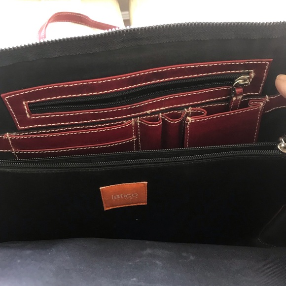 Laptop Bag - Rich Burgandy Leather - Picture 4 of 4